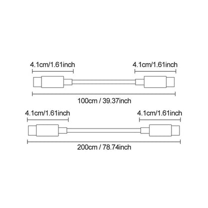 100W PD Fast Charging Type-C Phone Data Cable, Intelligent Digital Display Charging Cable, Wear-Resistant Nylon Braided Durable Data Cable for Iphone 15 & Android #GLOBAL PICKS
