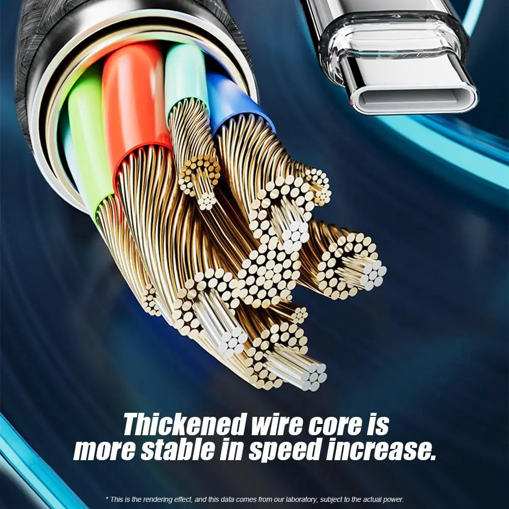 100W PD Fast Charging Type-C Phone Data Cable, Intelligent Digital Display Charging Cable, Wear-Resistant Nylon Braided Durable Data Cable for Iphone 15 & Android #GLOBAL PICKS