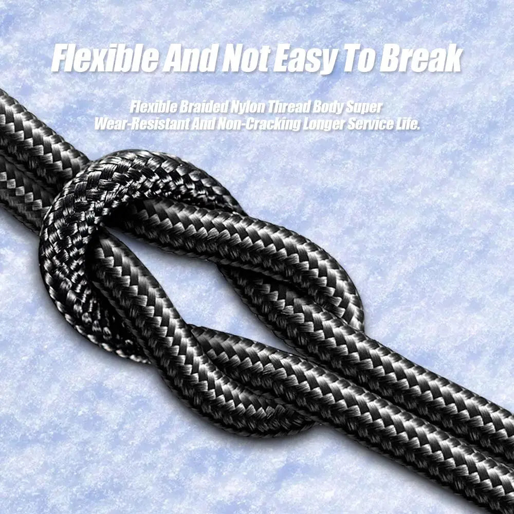 100W PD Fast Charging Type-C Phone Data Cable, Intelligent Digital Display Charging Cable, Wear-Resistant Nylon Braided Durable Data Cable for Iphone 15 & Android #GLOBAL PICKS