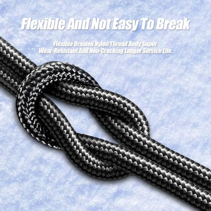 100W PD Fast Charging Type-C Phone Data Cable, Intelligent Digital Display Charging Cable, Wear-Resistant Nylon Braided Durable Data Cable for Iphone 15 & Android #GLOBAL PICKS